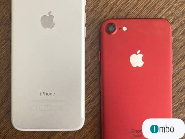 iPhone 7 silver jak nowy oraz 7 Red 128 GB nowa bateria - 1